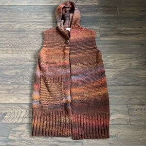 Bryn Walker sleeveless sweater with hoodie size medium